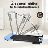 Ambifirner Portable Folding Treadmill, 3.0 HP Foldable Compact Treadmill for Home Office with 300 lb Capacity for Walking & Running