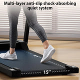 300 lb Portable Folding Treadmill, 3.0 HP Foldable Compact Treadmill for Home Office, Walking Running Treadmill with LED Display for Exercise