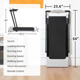 Ambifirner Portable Folding Treadmill, 3.0 HP Foldable Compact Treadmill for Home Office with 300 lb Capacity for Walking & Running