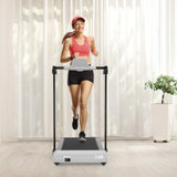 Ambifirner Portable Folding Treadmill, 3.0 HP Foldable Compact Treadmill for Home Office with 300 lb Capacity for Walking & Running