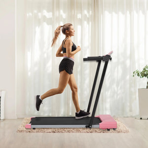 Ambifirner Portable Folding Treadmill, 3.0 HP Foldable Compact Treadmill for Home Office with 300 lb Capacity for Walking & Running