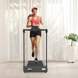 Ambifirner Portable Folding Treadmill, 3.0 HP Foldable Compact Treadmill for Home Office with 300 lb Capacity for Walking & Running