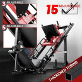 Ritfit Leg Press Hack Squat Machine, Professional Adjustable Leg Press Machine for Home Gym with Linear Bearing, Specialty Hack Squat Machine for Full Lower Body Workout with Weight Storage, Pink
